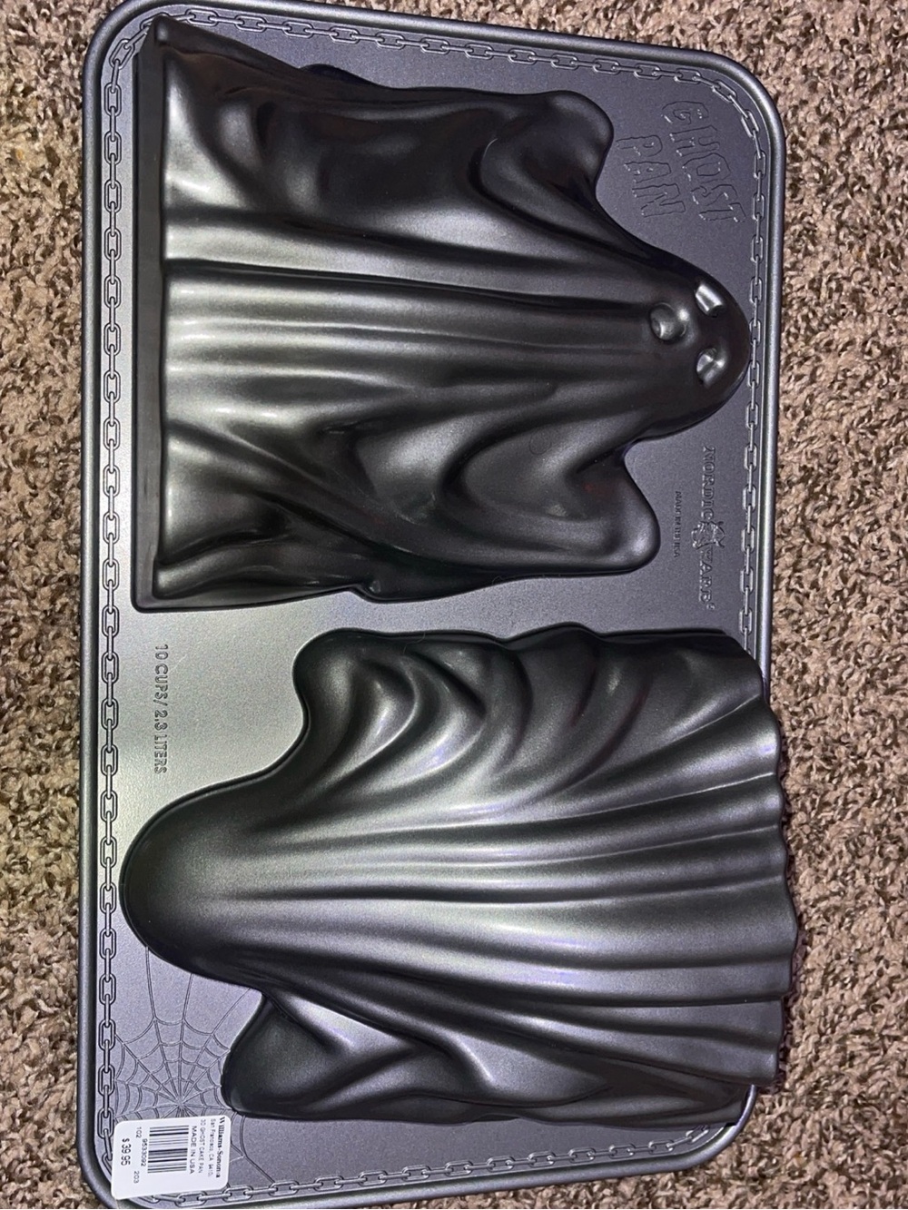 Ghost Pan Halloween Baking Mold - Black